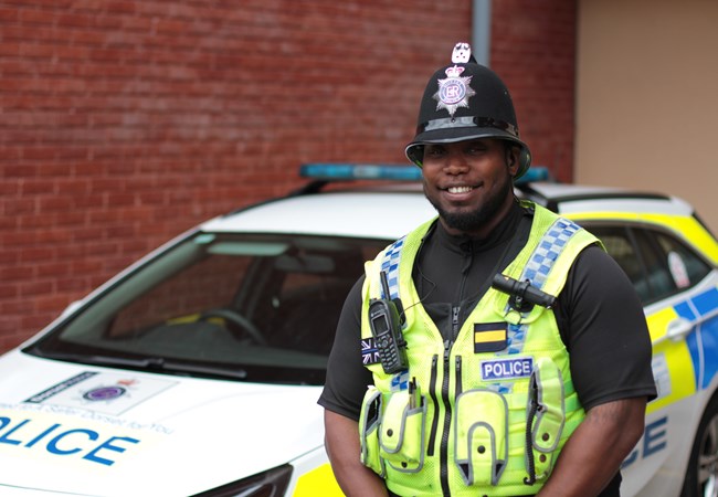 Two Male Police Officers on footpatrol