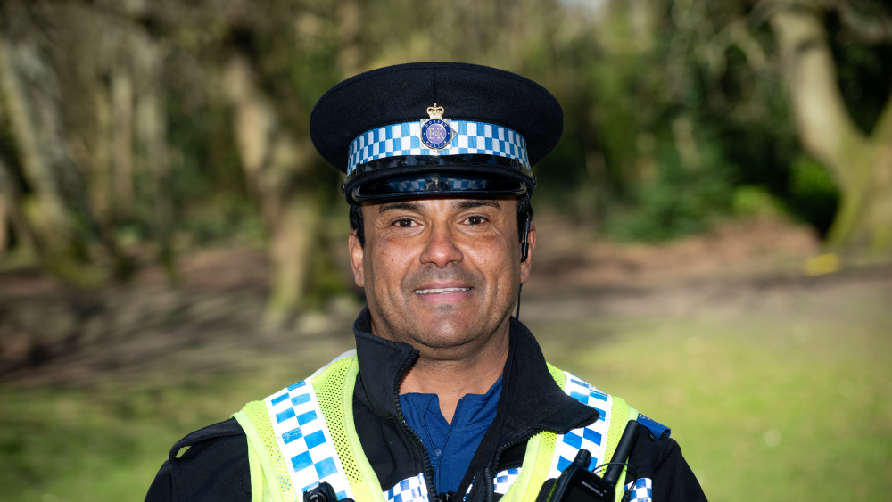 Male PCSO smiling